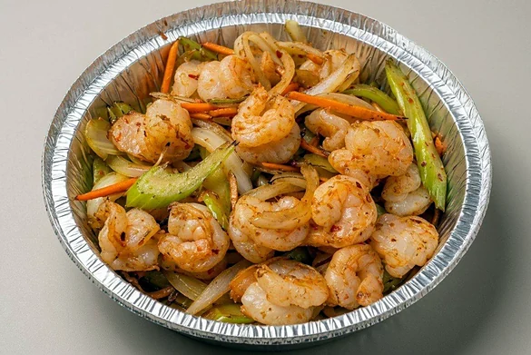 Fried shrimp Szechuan style